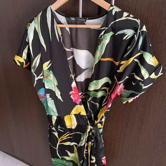 Zara silk jumpsuit xs nwt - Picture 6 of 13